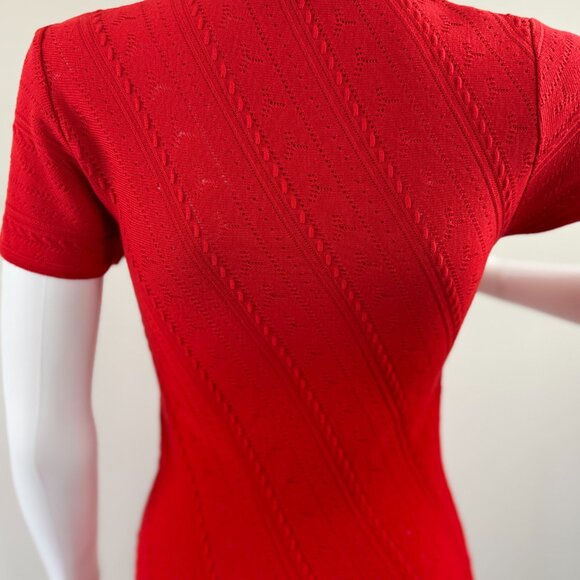 Roberto Cavalli Red Knit Dress - Picture 9 of 9